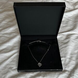 Kay Jewelers Silver Heart Necklace